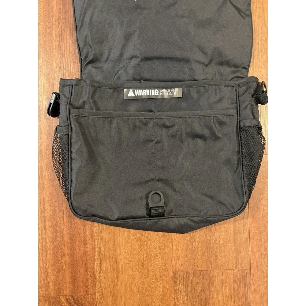 Jeep Stroller Bag Messenger‎ Organizer W/shoulder Strap Black & Mesh